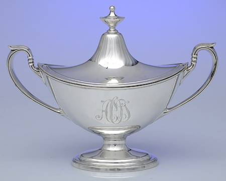 Portsmouth (Sterling, Hollowware) Sugar Bowl & Lid