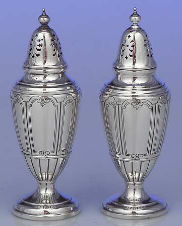 Princess Patricia (Sterling, Hollowware) Salt and Pepper Set