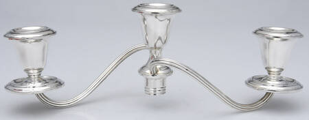 Puritan (Sterling, Hollowware) 3 Light Candelabra Branch