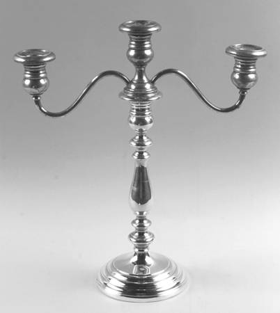 Puritan (Sterling, Hollowware) Weighted 3 Light Candelabra