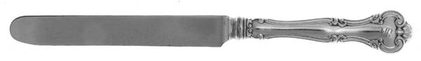 Cromwell (Sterling, 1900, Monograms) Dessert/Tea Knife with Stainless Blade