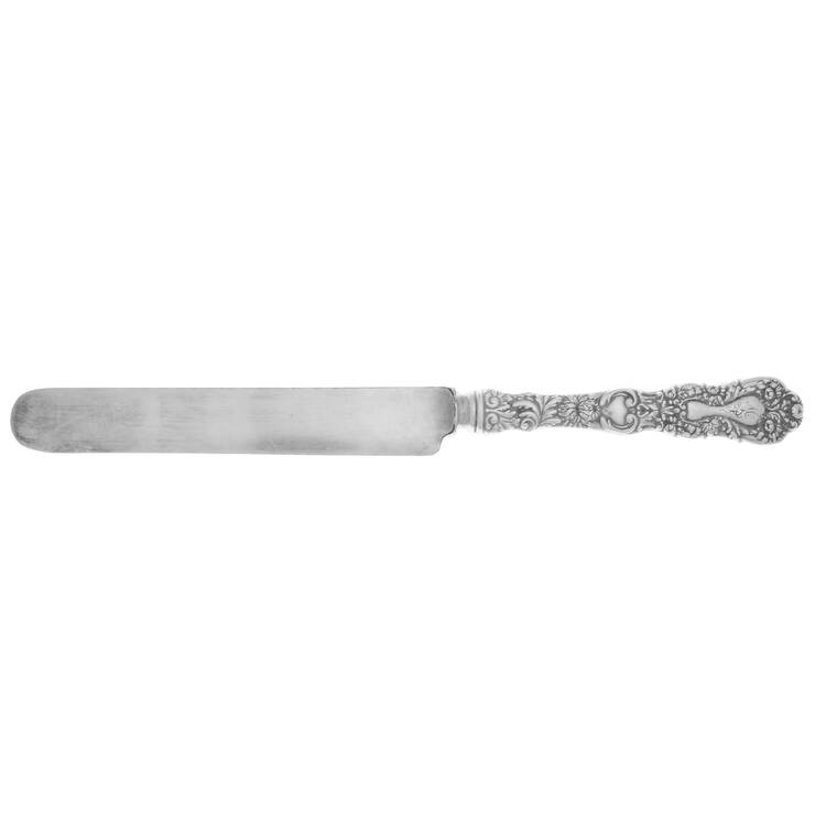 Imperial Chrysanthemum (Sterling, Mono) Blunt Hollow Knife with Bolster