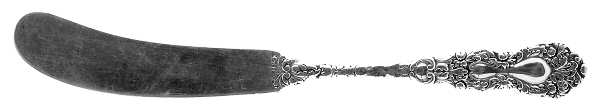 Imperial Chrysanthemum (Sterling, Mono) Flat Handle Butter Spreader