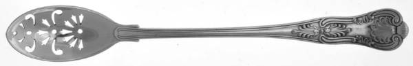 Kings (Silverplate, 1890) Pierced Bowl Short Handle Olive Spoon