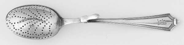 Plymouth (Sterling, 1911, Monograms) Solid Individual Tea Ball Spoon