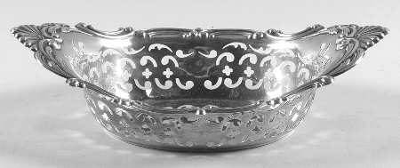 Cromwell (Sterling, 1900, Hollowware) 8" Pierced Bon Bon Bowl