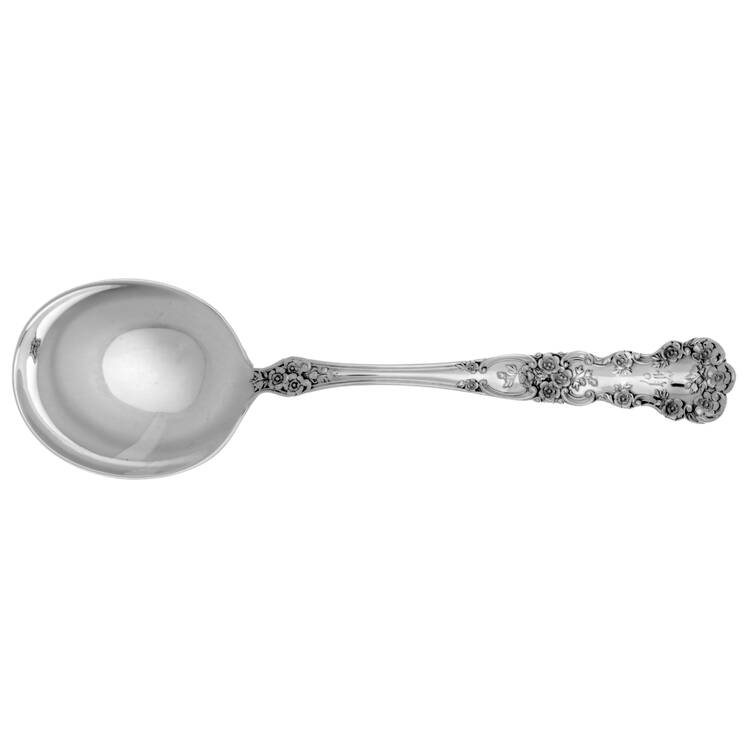 Buttercup (Sterling, Lion-Anchr-G, 1899, Mono) Round Bowl Soup Spoon (Gumbo)