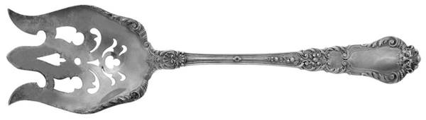 Buttercup (Sterling, Lion-Anchor-G, 1899, No Monos) Oversize Solid Salad Servng Fork