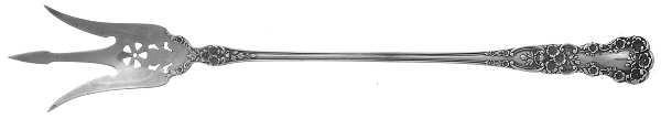 Buttercup (Sterling, Lion-Anchr-G, 1899, Mono) Large Lettuce Serving Fork