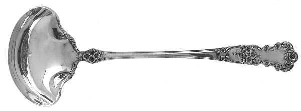 Buttercup (Sterling, Lion-Anchr-G, 1899, Mono) Solid Gravy Ladle