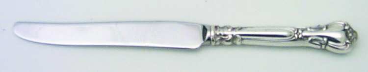 Chantilly (Sterling, 1895, Lion-Anchr-G, Monograms) New French Hollow Knife