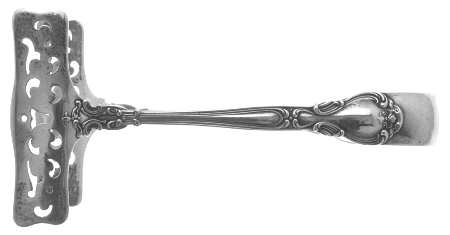 Chantilly (Sterling, 1895, Lion-Anchr-G, Monograms) Small Solid Sandwich Tongs