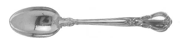 Chantilly (Sterling, 1895, Lion-Anchr-G, Monograms) Demitasse Spoon