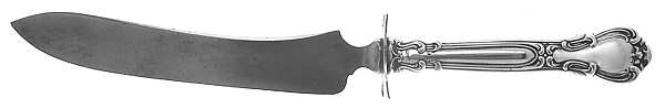 Chantilly (Sterling, 1895, Lion-Anchr-G, Monograms) Small Steak Carving Knife with Stainless Blade