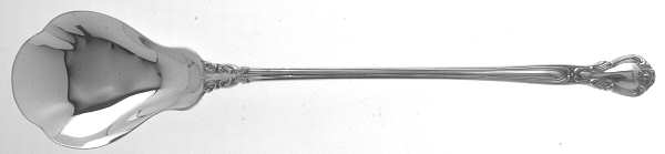 Chantilly (Sterling, 1895, Lion-Anchr-G, Monograms) Large Lettuce Serving Spoon