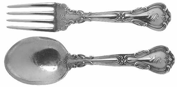 Buckingham (Sterling, 1910) 2 Pc Baby Set (BF, BS)