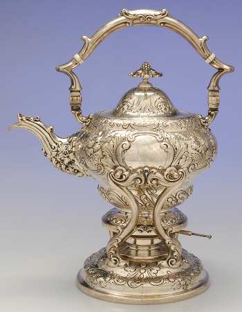 5511A-6A (Sterling, Hollowware) Kettle, Stand & Burner