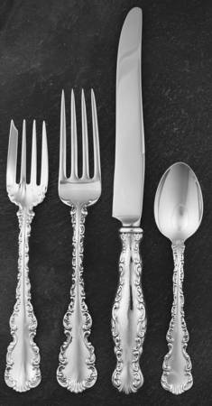 Louis XV (Sterling, 1891) 4 Piece Dinner Size Setting