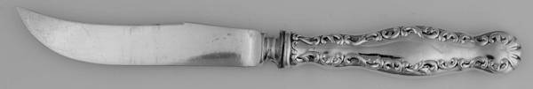 Louis XV (Sterling, 1891) Orange Knife with Silverplate Blade