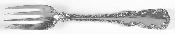 Louis XV (Sterling, 1891) Individual Solid Fish Fork by Gorham Silver