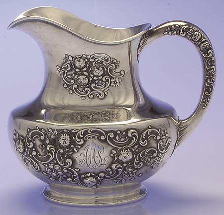 Fleury (Sterling, 1909, Hollowware) Sterling Water Pitcher