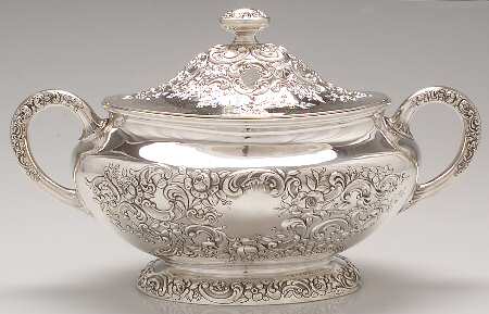 Fleury (Sterling, 1909, Hollowware) Tureen & Lid