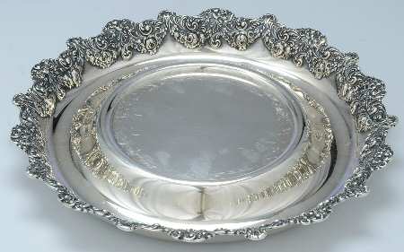Fleury (Sterling, 1909, Hollowware) Underplate for 3 Handled Loving Cup