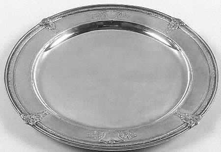 Florentine-Florenz (Sterling, 1901, Hollowware) 14" Round Tray