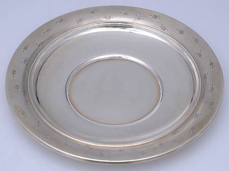 Stardust (Sterling, 1957, Hollowware) 8" Sandwich Plate