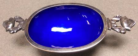 Acorn (Sterling, 1915) Enameled Salt Cellar Individual