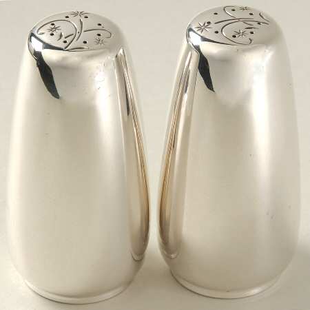 Celeste (Sterling, 1956, Hollowware) Salt and Pepper Set