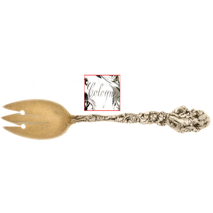 Versailles (Sterling, 1888, Monograms) Small Ice Cream Fork