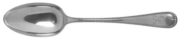 Newcastle (Sterling, 1895, Monograms) Tablespoon (Serving Spoon)