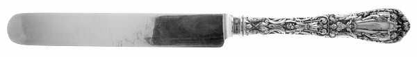 Paris (Sterling, 1900, Monograms) Blunt Hollow Knife with Bolster