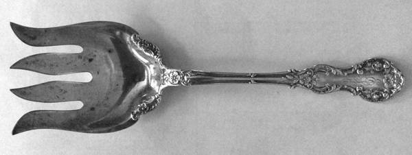 Fleury (Sterling, 1909, No Monograms) Small Solid Fish Serving Fork
