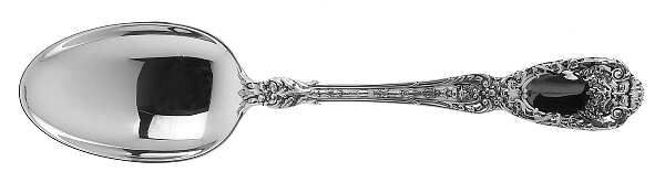 Florentine-Florenz (Sterling, 1901, Monograms)  Dessert/Oval Soup Spoon