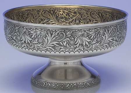 St. Cloud (Sterling, 1885, Hollowware) Footed Sterling Berry Bowl