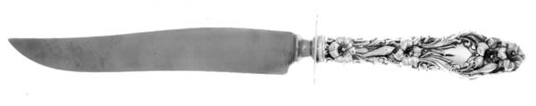 Lily (Sterling, 1991, No Monograms) Small Carving Knife W/Sterling Guard