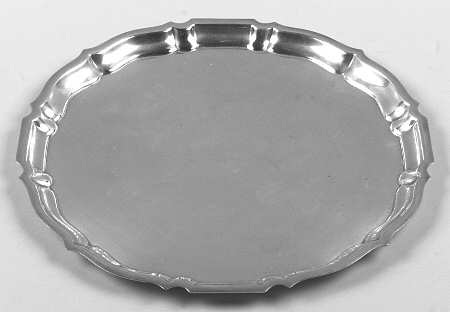 Chippendale (Sterling, Hollowware) 12" Round Tray