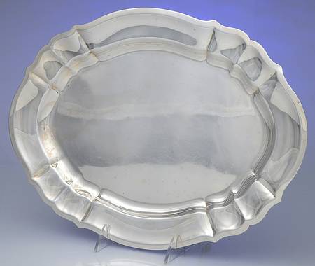 Chippendale (Sterling, Hollowware) 15" Oval Serving Platter