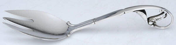Ornamental Items (Sterling) Large Solid Serving Fork