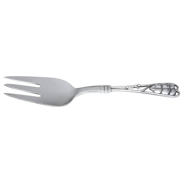 Ornamental Items (Sterling) Medium Solid Cold Meat Serving Fork