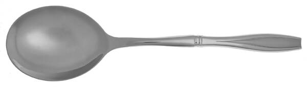 Tulip Frosted (Stainless) Casserole Spoon with Smooth Stainless Bowl HC