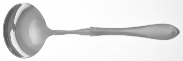 Studio Frosted (Stainless) Gravy Ladle with No Spout Stainless Bowl HC