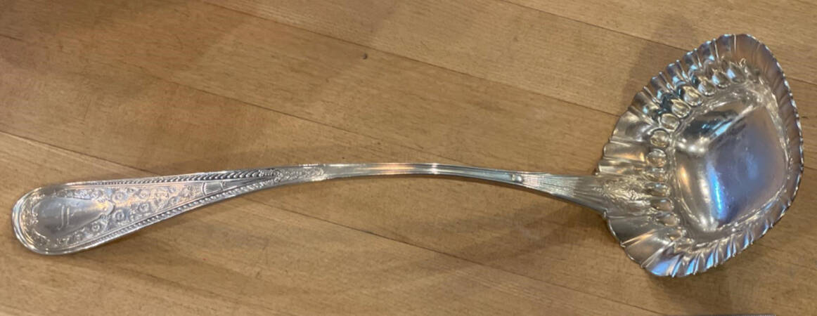 Hindostanee (Sterling, 1878) Large Solid Soup Ladle