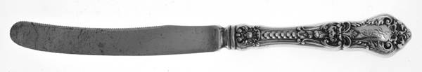 Henry II (Sterling, 1900) Orange Knife with Silverplate Blade