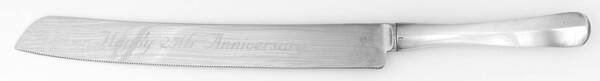 Georgian (SILVERPLATE) Wedding Cake Knife with Stainless Blade