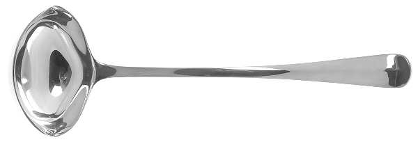 Georgian (SILVERPLATE) Punch Ladle with Double Lipped Bowl
