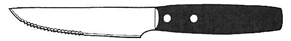 Trattoria (Stainless, Plastic) Individual Steak Knife Hollow Handle