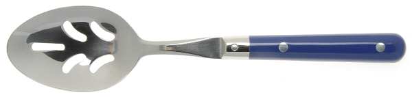 Le Prix-Blue (Stainless) Pierced Solid Serving Spoon